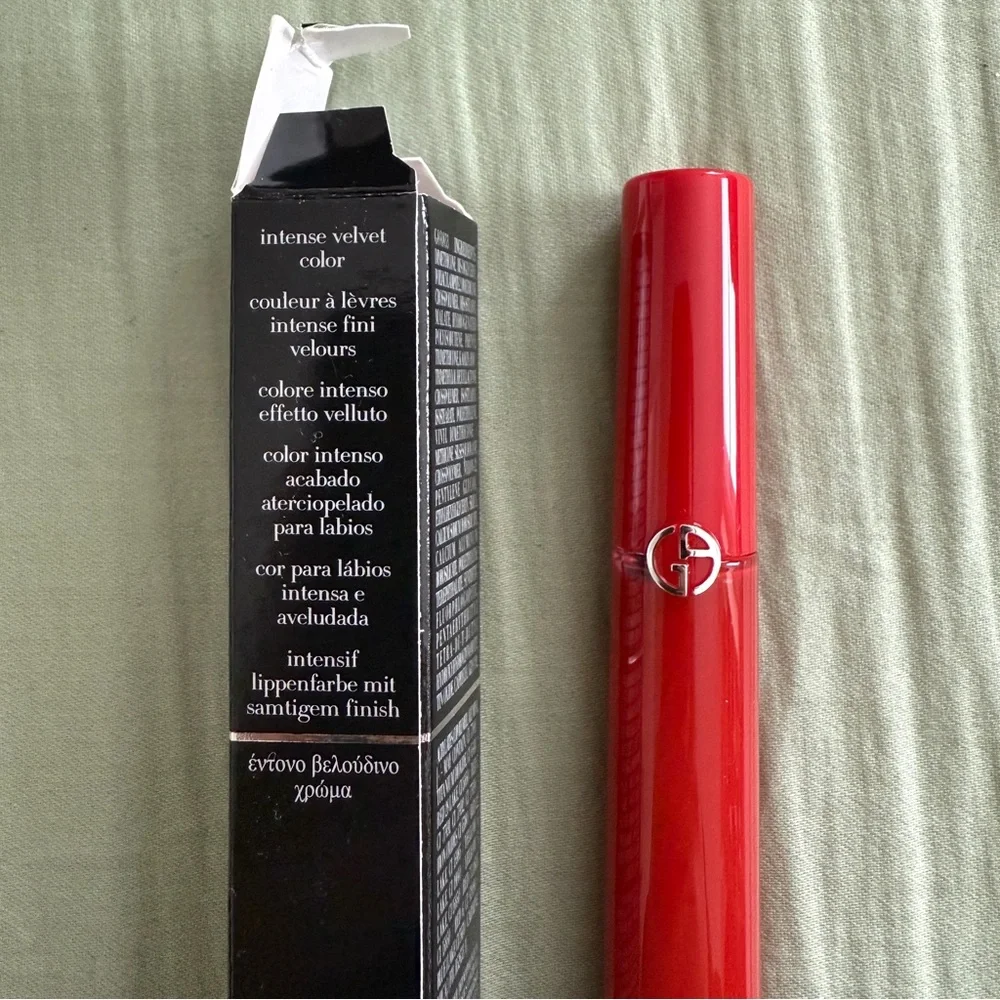 Armani Beauty Lip Maestro Velvet Liquid Lipstick in 400 The Red, Full Size